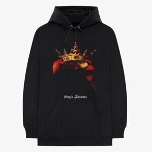 HSTRY x King’s Disease Black Drawstring Hoodie